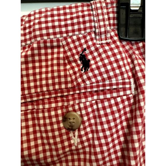 Kids Polo Ralph Lauren Red and White Checkered Shorts Size 6 - Picture 4 of 7